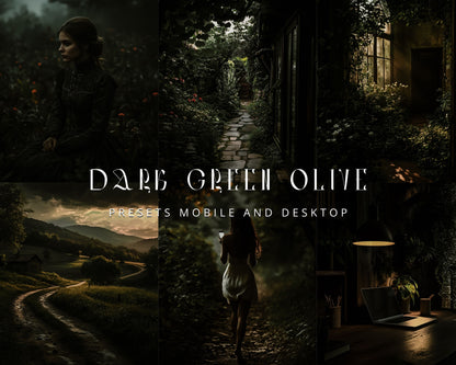 DARK OLIVE GOTHIC PRESET LIGHTROOM/PHOTOSHOP