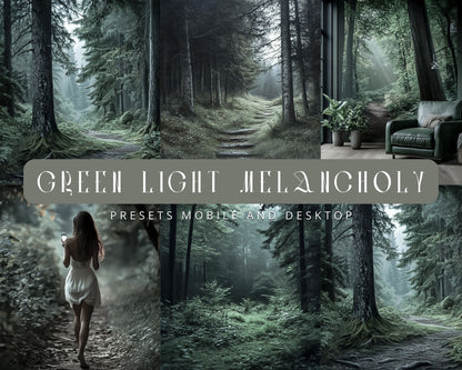 GREEN LIGHT MELANCHOLY PRESET LIGHTROOM/PHOTOSHOP