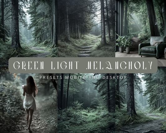 GREEN LIGHT MELANCHOLY PRESET LIGHTROOM/PHOTOSHOP