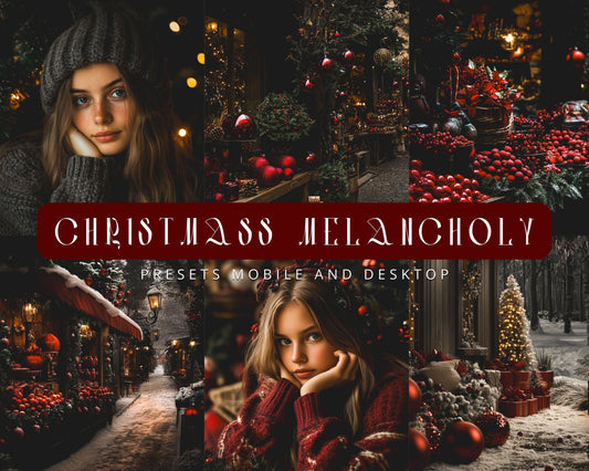 CHRISTMASS MELANCHOLY PRESET LIGHTROOM PHOTOSHOP