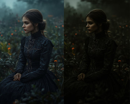 DARK OLIVE GOTHIC PRESET LIGHTROOM/PHOTOSHOP